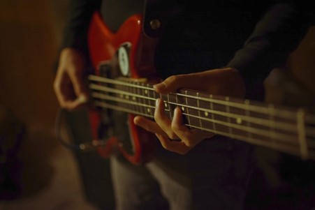 Gerard Zappa Wooster playing guitar